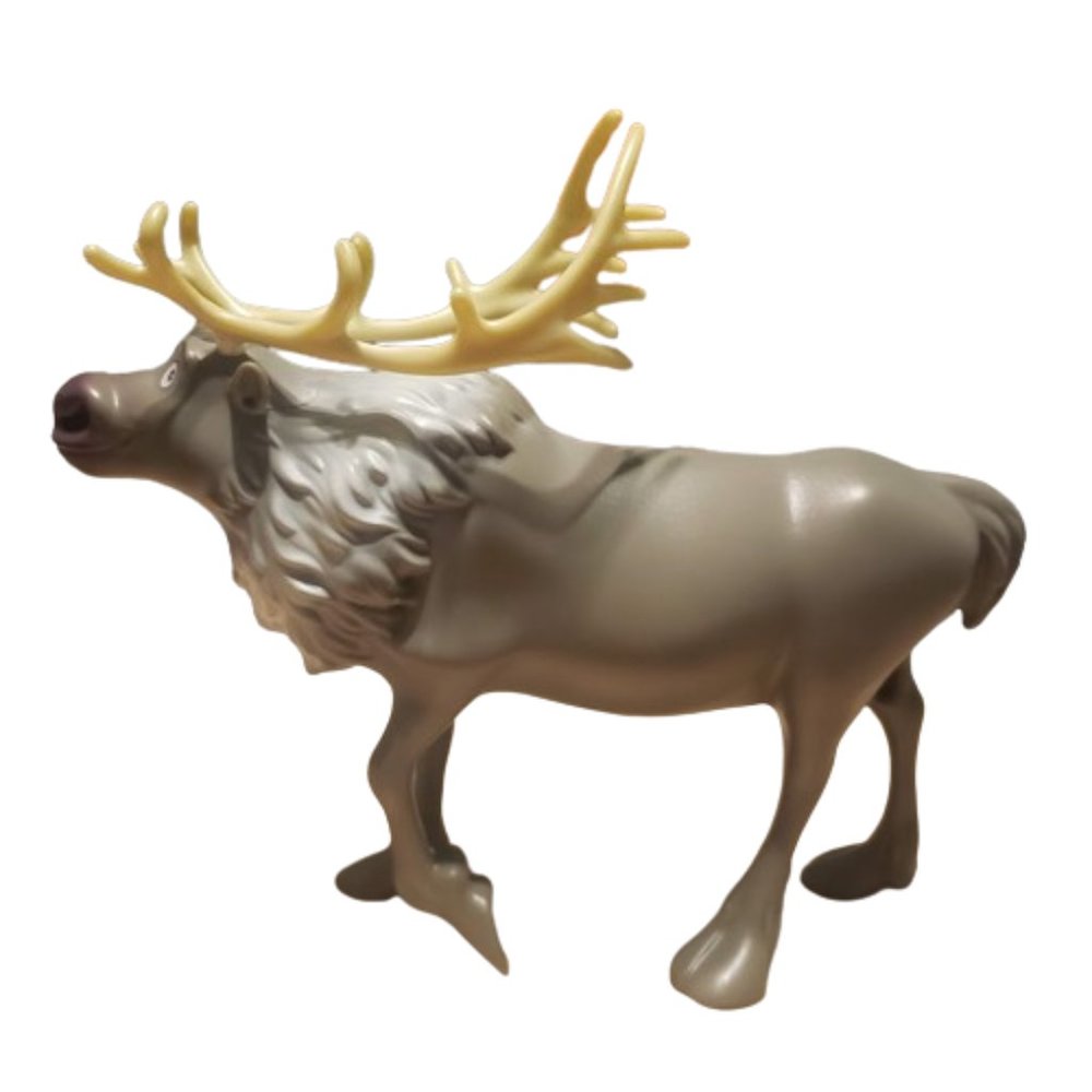 Disney Frozen Sven Reindeer Plastic Toy Figure Standing Approx. 7 by 10 Inches